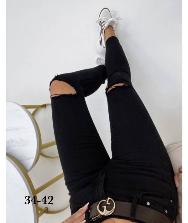 Spodnie damska jeans Roz 34-42, 1 Kolor Paszka 10 szt